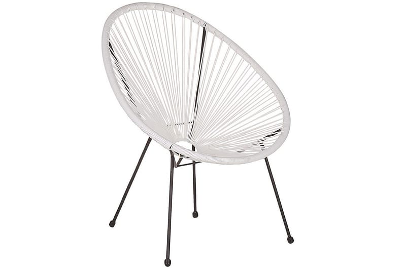 Cafeset Beliani Acapulco II Blå/Svart White||Black - Puutarhakalusteet - Parveke - Parvekekalusteet - Parvekesetti