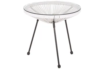 Cafeset Beliani Acapulco II Blå/Svart White||Black - Puutarhakalusteet - Parveke - Parvekekalusteet - Parvekesetti