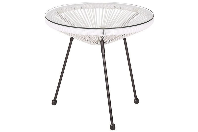 Cafeset Beliani Acapulco II Blå/Svart White||Black - Puutarhakalusteet - Parveke - Parvekekalusteet - Parvekesetti