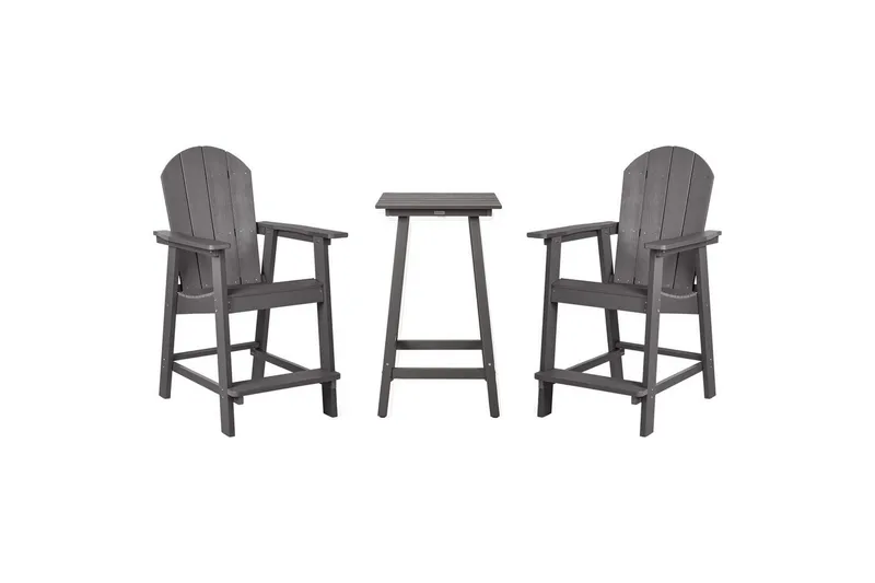 Cafeset Beliani Adirondack Blå Dark grey