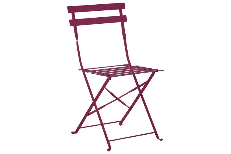 Cafeset Beliani Fiori Blå Wine red - Puutarhakalusteet - Parveke - Parvekekalusteet - Parvekesetti