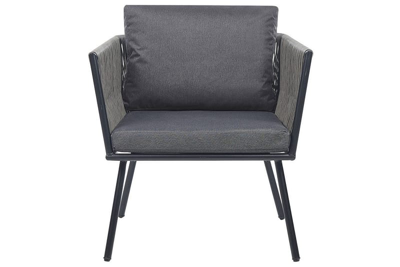Cafeset Beliani Gargano Brun/grå Light grey||Black - Puutarhakalusteet - Parveke - Parvekekalusteet - Parvekesetti