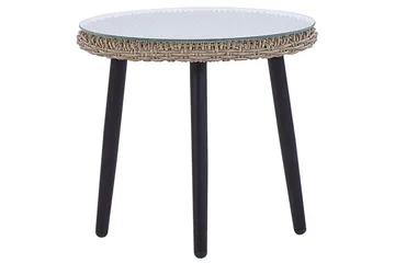 Cafeset Beliani Ortigia Ljusbeige - Puutarhakalusteet - Parveke - Parvekekalusteet - Parvekesetti