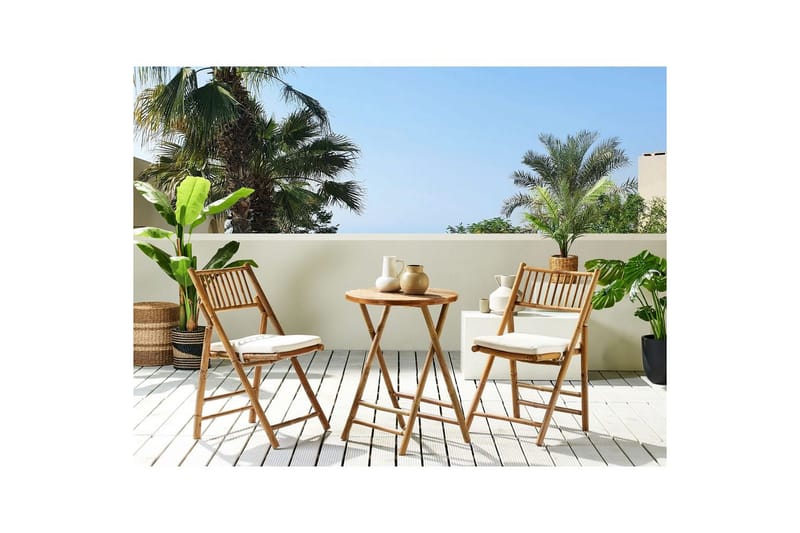Cafeset Beliani Savelletri Off White - Puutarhakalusteet - Parveke - Parvekekalusteet - Parvekesetti