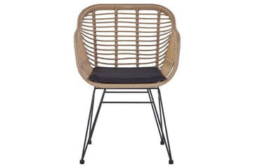 Cafeset Beliani Tropea II Natural - Puutarhakalusteet - Parveke - Parvekekalusteet - Parvekesetti