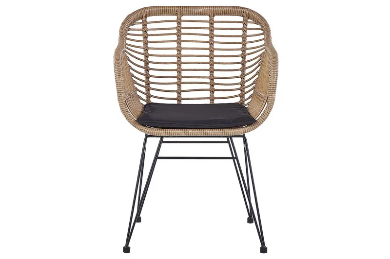 Cafeset Beliani Tropea II Natural - Puutarhakalusteet - Parveke - Parvekekalusteet - Parvekesetti