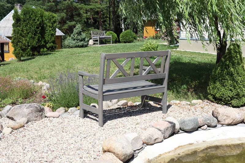 Europe Ulkosohva 2-istuttava - Harmaa - Puutarhakalusteet - Ulkosohva & puutarhapenkki - Puutarhapenkki & ulkopenkki