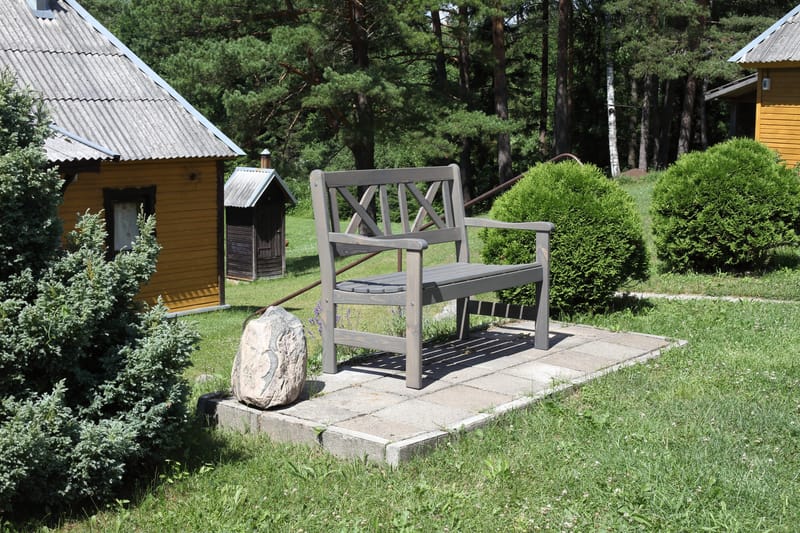 Europe Ulkosohva 2-istuttava - Harmaa - Puutarhakalusteet - Ulkosohva & puutarhapenkki - Puutarhapenkki & ulkopenkki