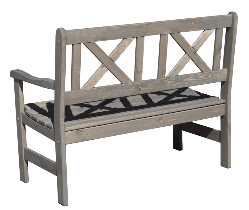 Europe Ulkosohva 2-istuttava - Harmaa - Puutarhakalusteet - Ulkosohva & puutarhapenkki - Puutarhapenkki & ulkopenkki