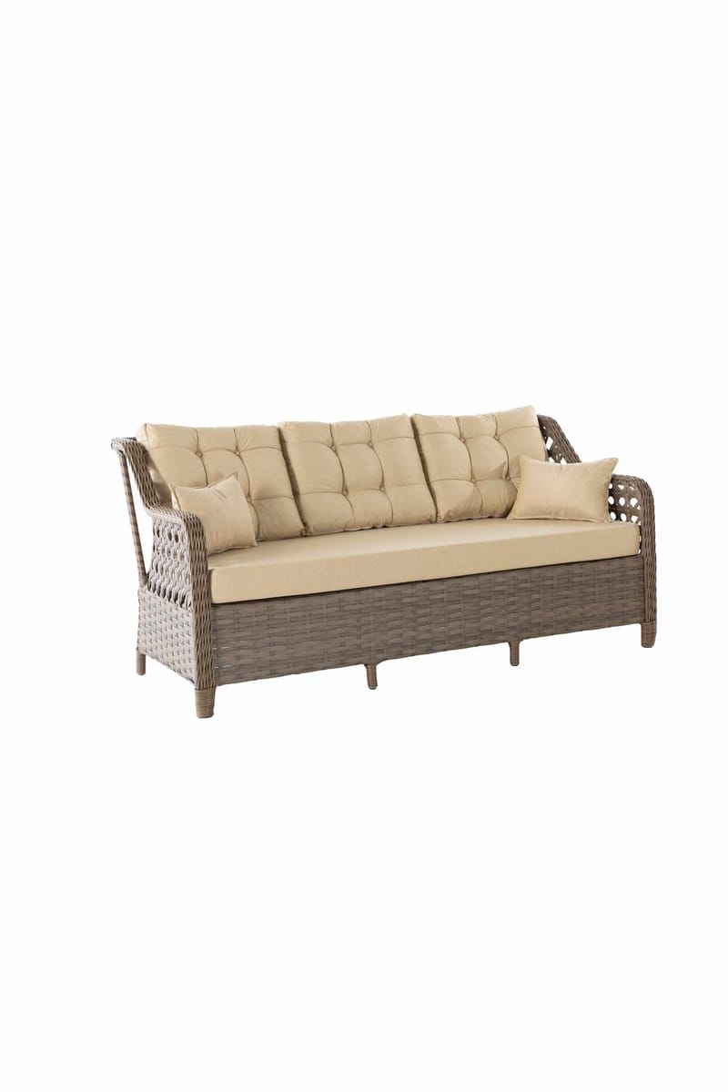 Garden Lounge Set Atelier Del Sofa Rondi (175 x 78 x 60 cm) Kermanruskea - Puutarhakalusteet - Parveke - Parvekekalusteet - Parvekesetti
