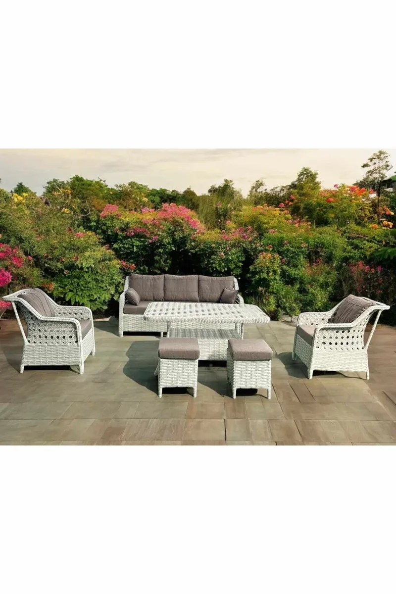 Garden Lounge Set Atelier Del Sofa Rondi (175 x 78 x 60 cm) Maidonruskea, Maitokahvinruskea