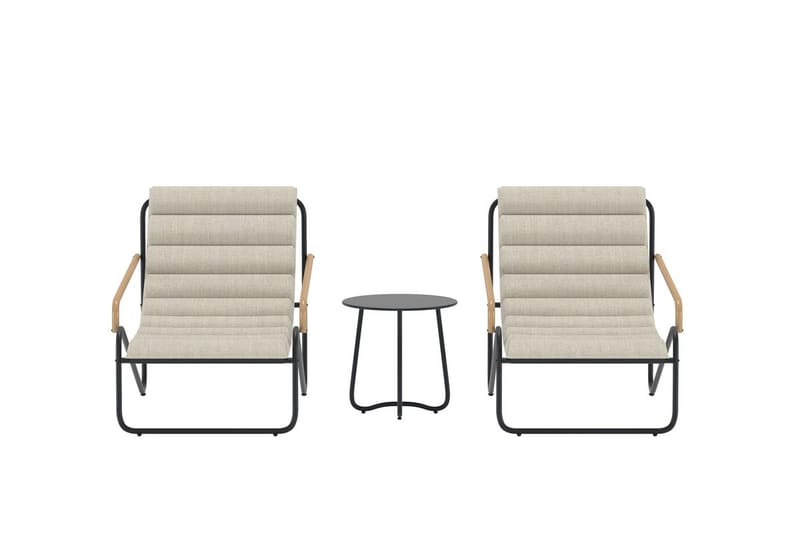 Ithaka lounge-ryhmä ulkokäyttöön - Musta - Puutarhakalusteet - Parveke - Parvekekalusteet - Parvekesetti