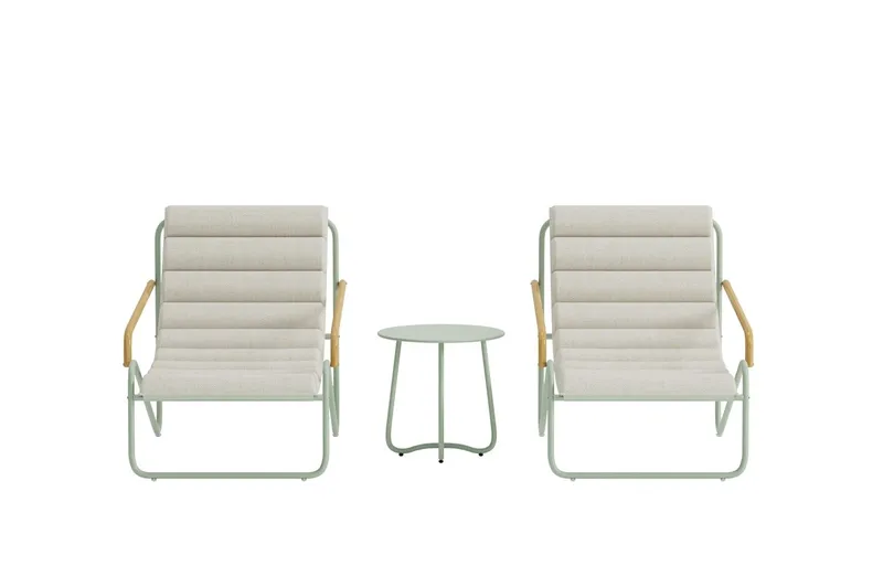 Ithaka lounge-ryhmä ulkokäyttöön - Vihreä - Puutarhakalusteet - Parveke - Parvekekalusteet - Parvekesetti