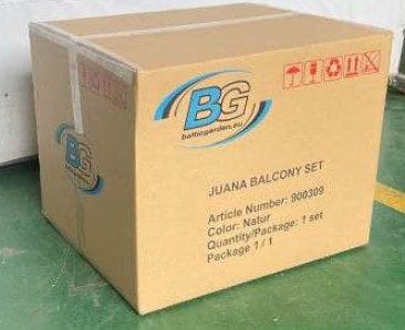 Juana Parvekesetti - Beige - Puutarhakalusteet - Parveke - Parvekekalusteet - Parvekesetti