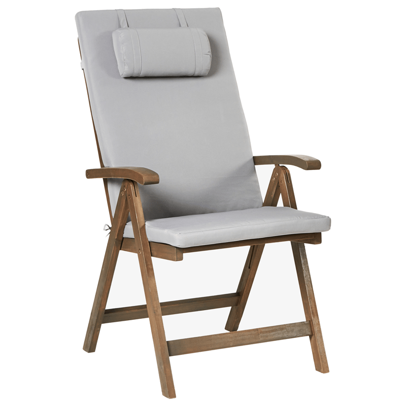 Kahvilasetti ulos Amantea Premium akaasiapuu - Ruskea/Vaaleanharmaa - Puutarhakalusteet - Parveke - Parvekekalusteet - Parvekesetti