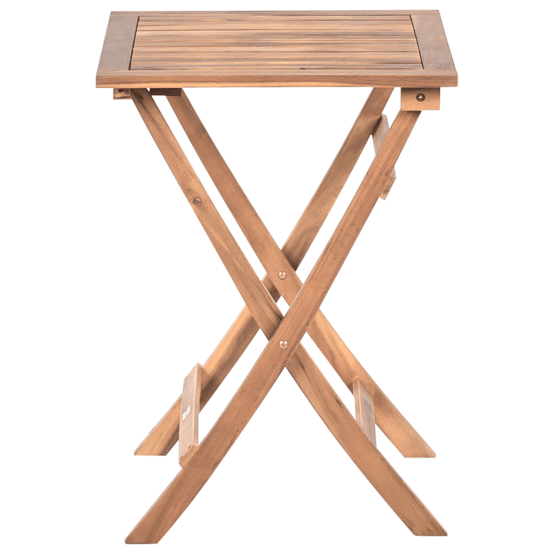 Kahvilasetti ulos Coniolo akaasiapuu - Ruskea/Musta - Puutarhakalusteet - Parveke - Parvekekalusteet - Parvekesetti