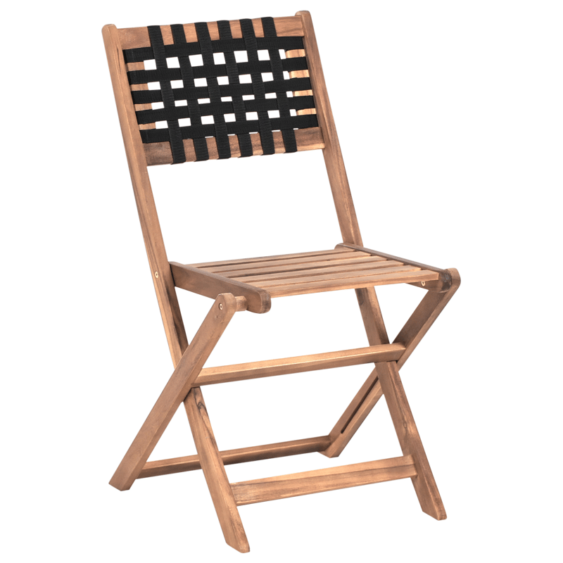 Kahvilasetti ulos Coniolo akaasiapuu - Ruskea/Musta - Puutarhakalusteet - Parveke - Parvekekalusteet - Parvekesetti