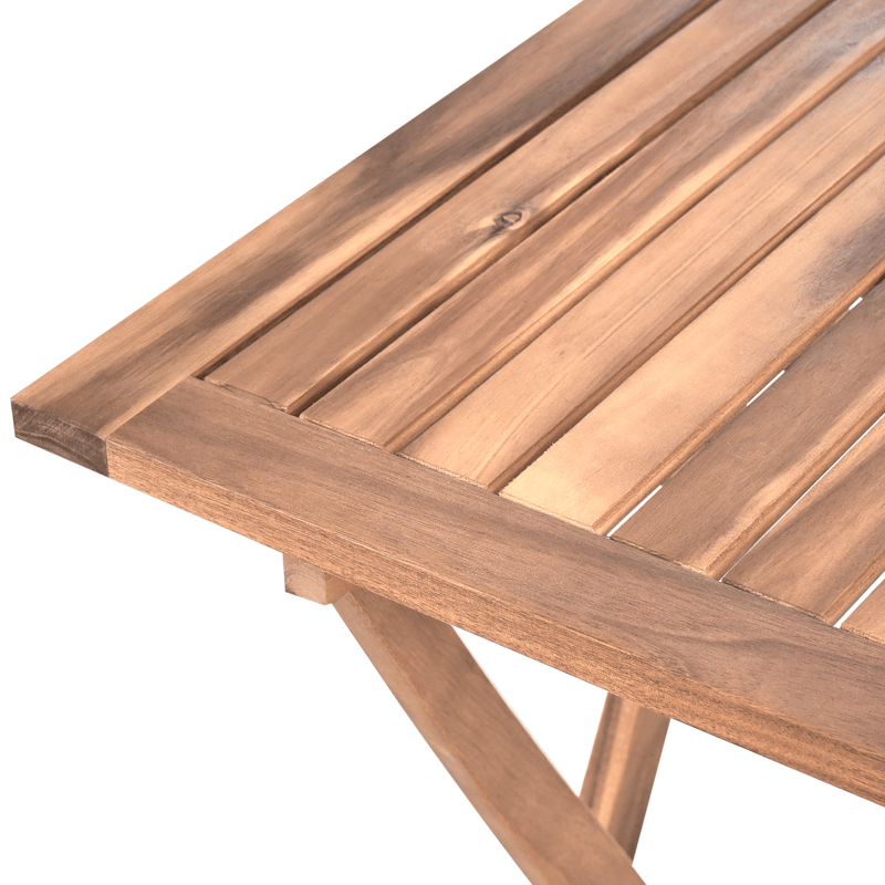 Kahvilasetti ulos Coniolo akaasiapuu - Ruskea/Musta - Puutarhakalusteet - Parveke - Parvekekalusteet - Parvekesetti