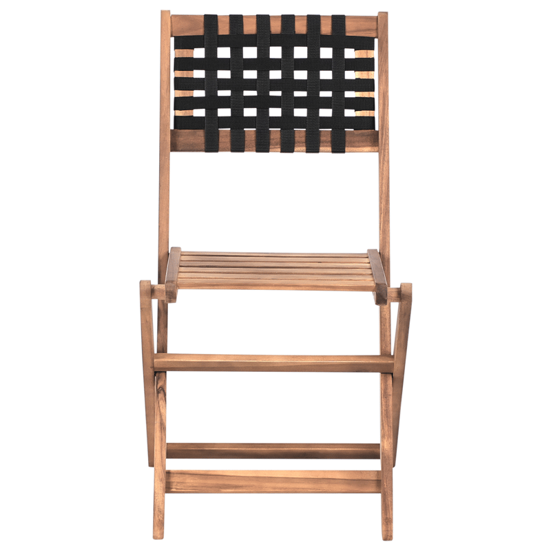 Kahvilasetti ulos Coniolo akaasiapuu - Ruskea/Musta - Puutarhakalusteet - Parveke - Parvekekalusteet - Parvekesetti