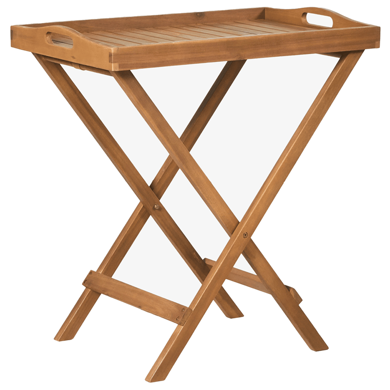 Kahvilasetti ulos Java Premium akaasiapuu - Ruskea/Vaaleanharmaa - Puutarhakalusteet - Parveke - Parvekekalusteet - Parvekesetti