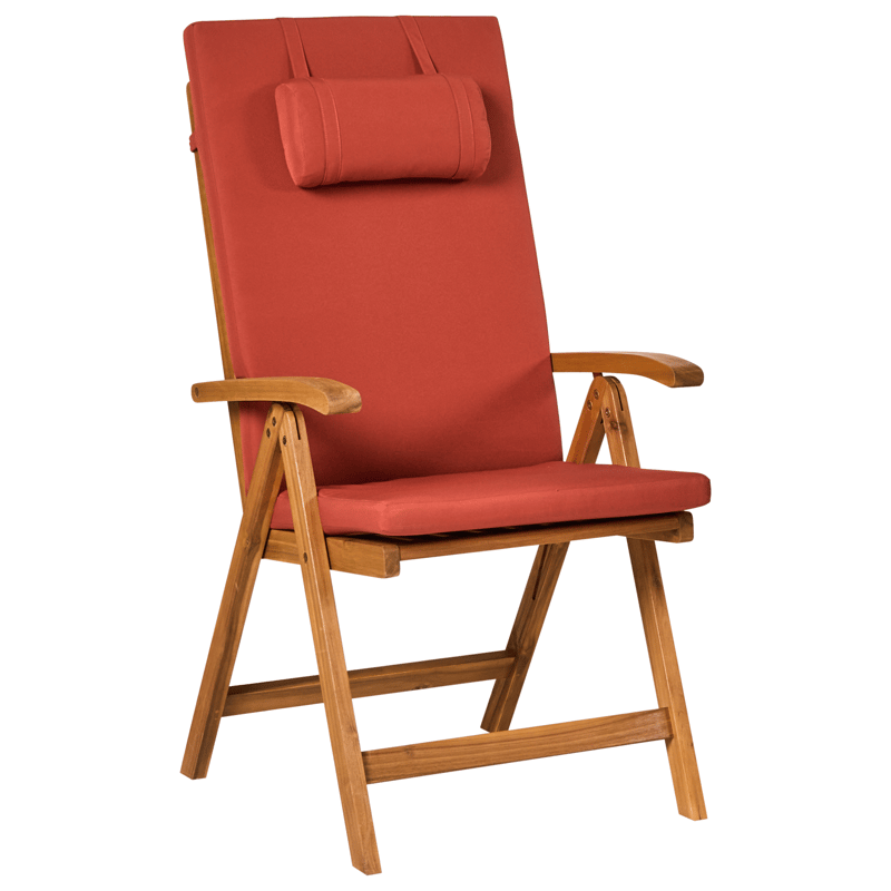 Kahvilasetti ulos Java Premium akaasiapuu - Ruskea/punainen - Puutarhakalusteet - Parveke - Parvekekalusteet - Parvekesetti