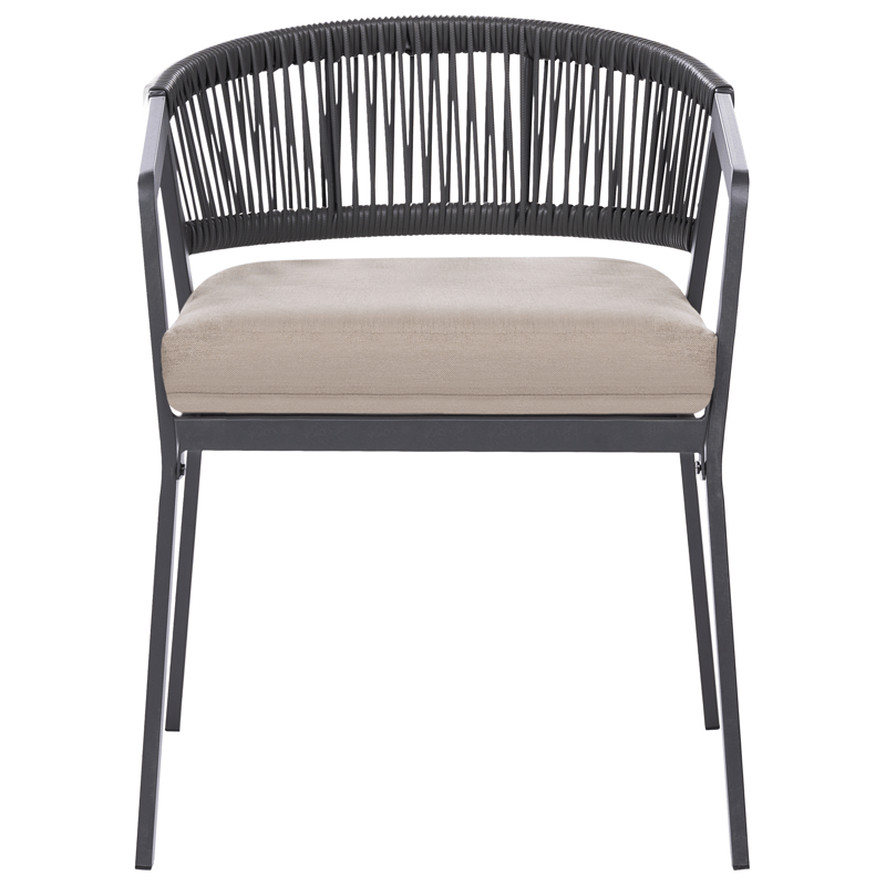 Kahvilasetti ulos Muros Teräs - Harmaa/Beige - Puutarhakalusteet - Parveke - Parvekekalusteet - Parvekesetti