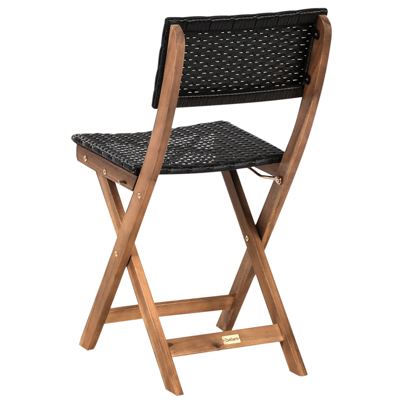 Kahvilasetti ulos Rivarotta akaasiapuu - Ruskea/Musta - Puutarhakalusteet - Parveke - Parvekekalusteet - Parvekesetti