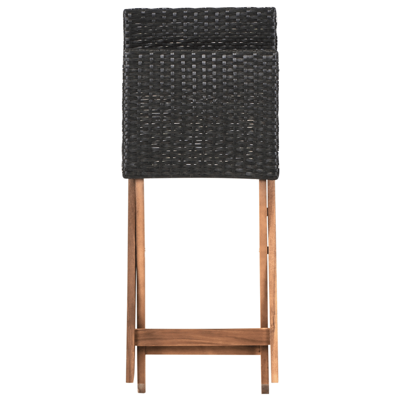 Kahvilasetti ulos Rivarotta akaasiapuu - Ruskea/Musta - Puutarhakalusteet - Parveke - Parvekekalusteet - Parvekesetti