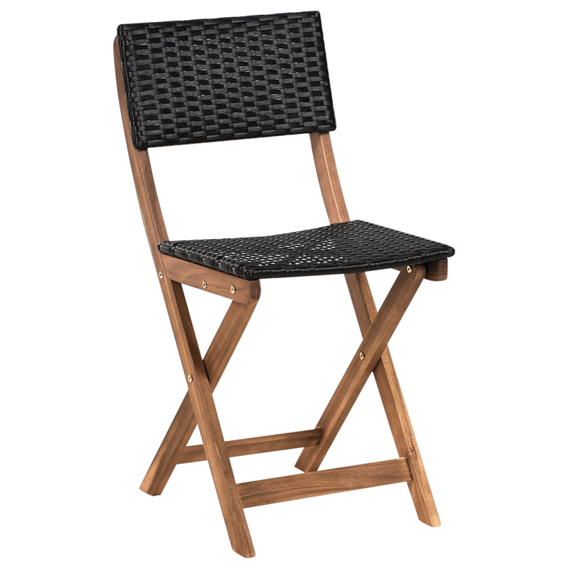 Kahvilasetti ulos Rivarotta akaasiapuu - Ruskea/Musta - Puutarhakalusteet - Parveke - Parvekekalusteet - Parvekesetti