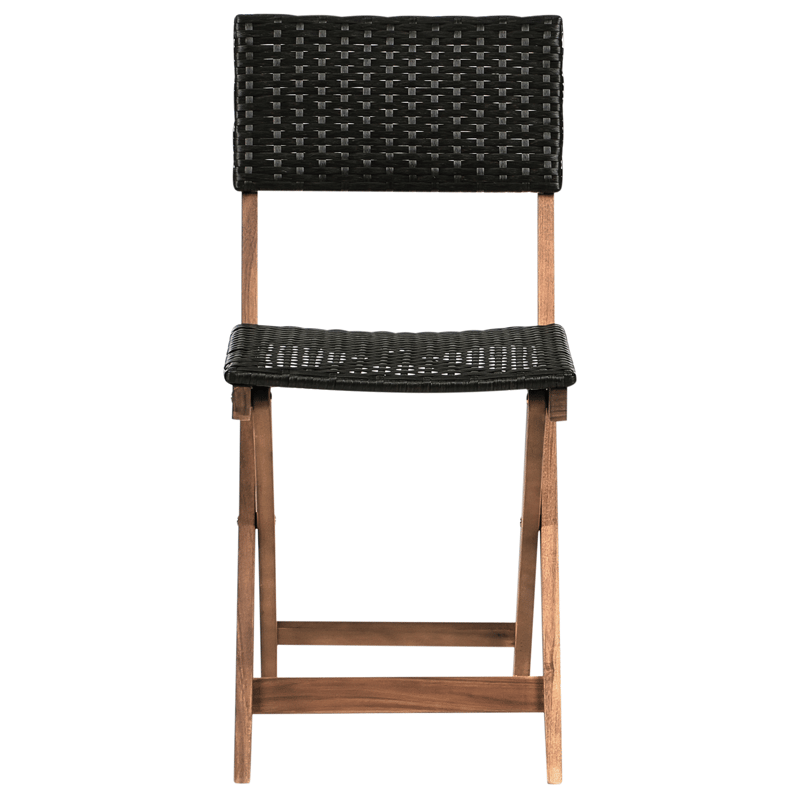 Kahvilasetti ulos Rivarotta akaasiapuu - Ruskea/Musta - Puutarhakalusteet - Parveke - Parvekekalusteet - Parvekesetti