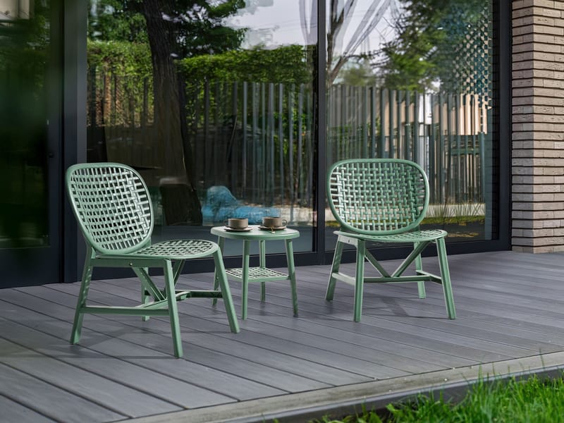 Kahvilasetti ulos Sicelle - Vihreä - Puutarhakalusteet - Parveke - Parvekekalusteet - Parvekesetti