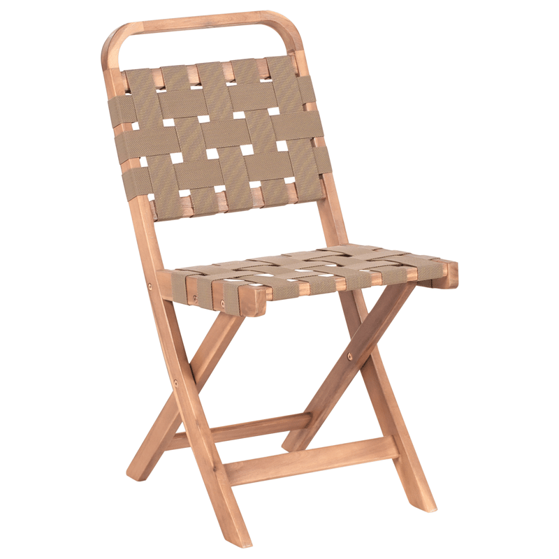 Kahvilasetti ulos taitettava Calciano akaasiapuu - Ruskea/Beige - Puutarhakalusteet - Parveke - Parvekekalusteet - Parvekesetti