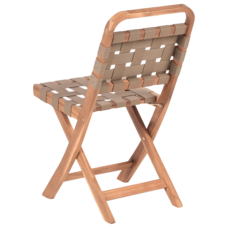 Kahvilasetti ulos taitettava Calciano akaasiapuu - Ruskea/Beige - Puutarhakalusteet - Parveke - Parvekekalusteet - Parvekesetti