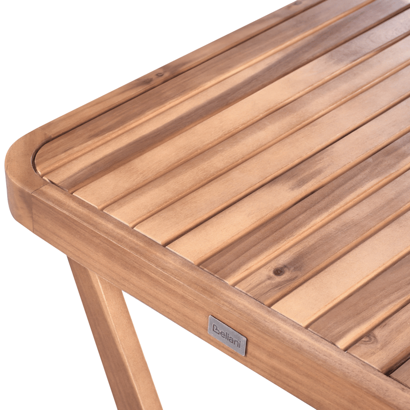 Kahvilasetti ulos taitettava Calciano akaasiapuu - Ruskea/Beige - Puutarhakalusteet - Parveke - Parvekekalusteet - Parvekesetti