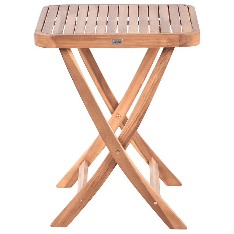 Kahvilasetti ulos taitettava Calciano akaasiapuu - Ruskea/Beige - Puutarhakalusteet - Parveke - Parvekekalusteet - Parvekesetti