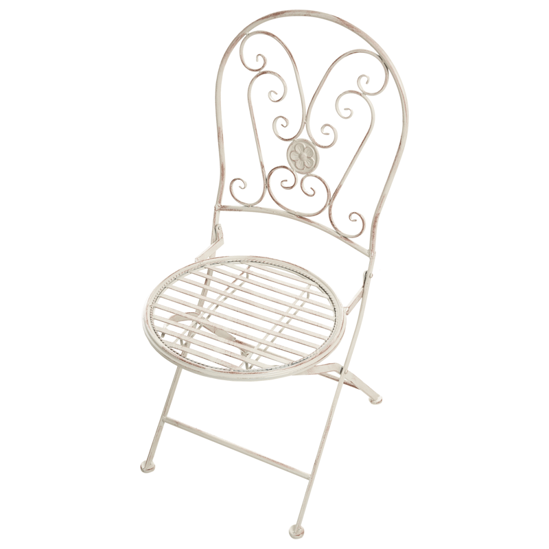 Kahvilasetti ulos taitettava Coggia Rauta - Beige - Puutarhakalusteet - Parveke - Parvekekalusteet - Parvekesetti