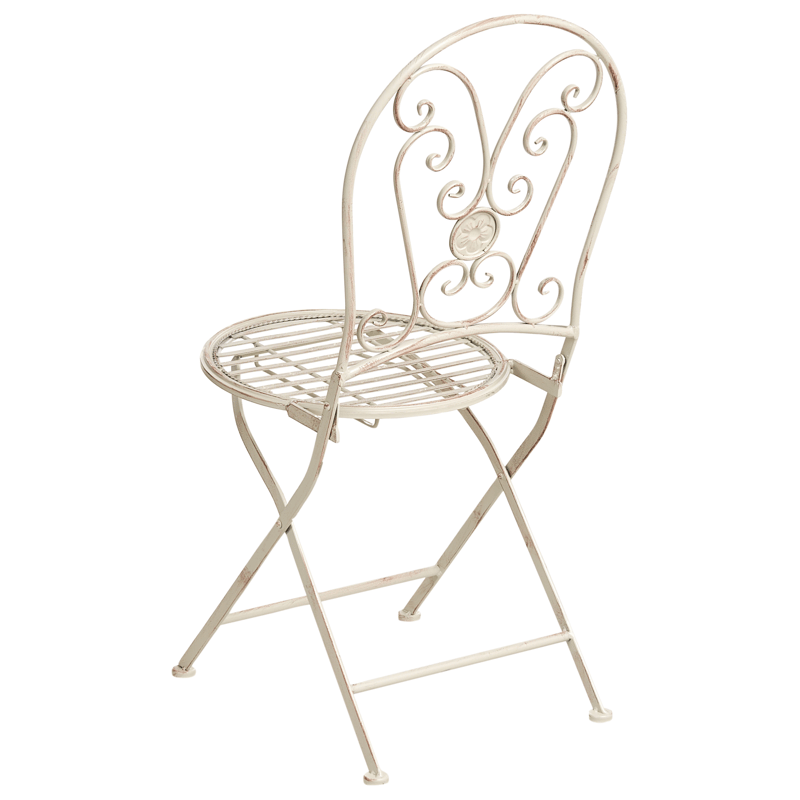 Kahvilasetti ulos taitettava Coggia Rauta - Beige - Puutarhakalusteet - Parveke - Parvekekalusteet - Parvekesetti