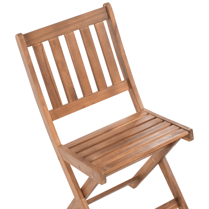 Kahvilasetti ulos taitettava Febbio akaasiapuu - Ruskea - Puutarhakalusteet - Parveke - Parvekekalusteet - Parvekesetti