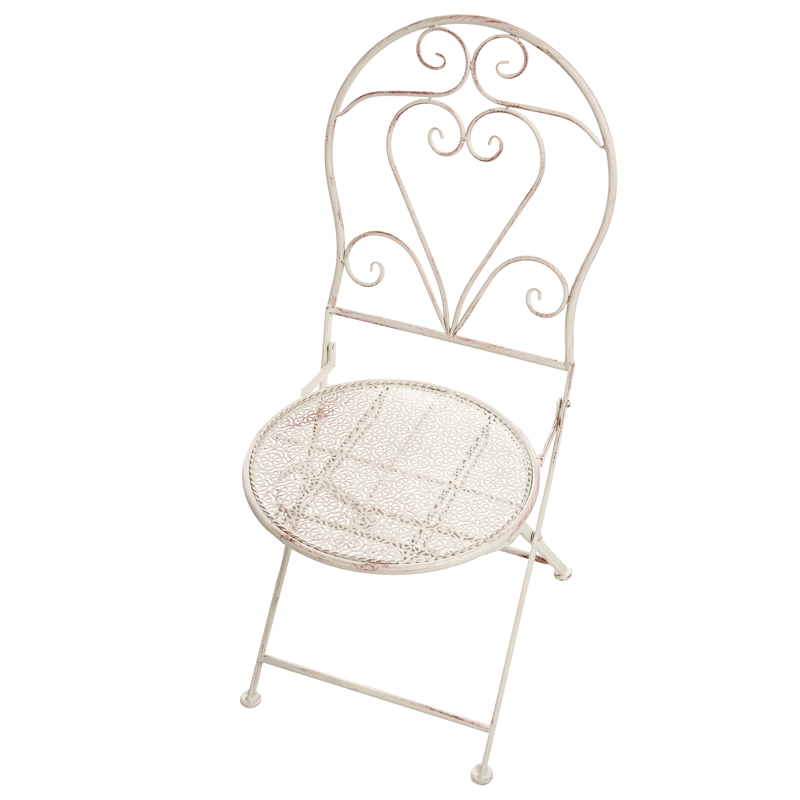 Kahvilasetti ulos taitettava Folelli Rauta - Beige - Puutarhakalusteet - Parveke - Parvekekalusteet - Parvekesetti