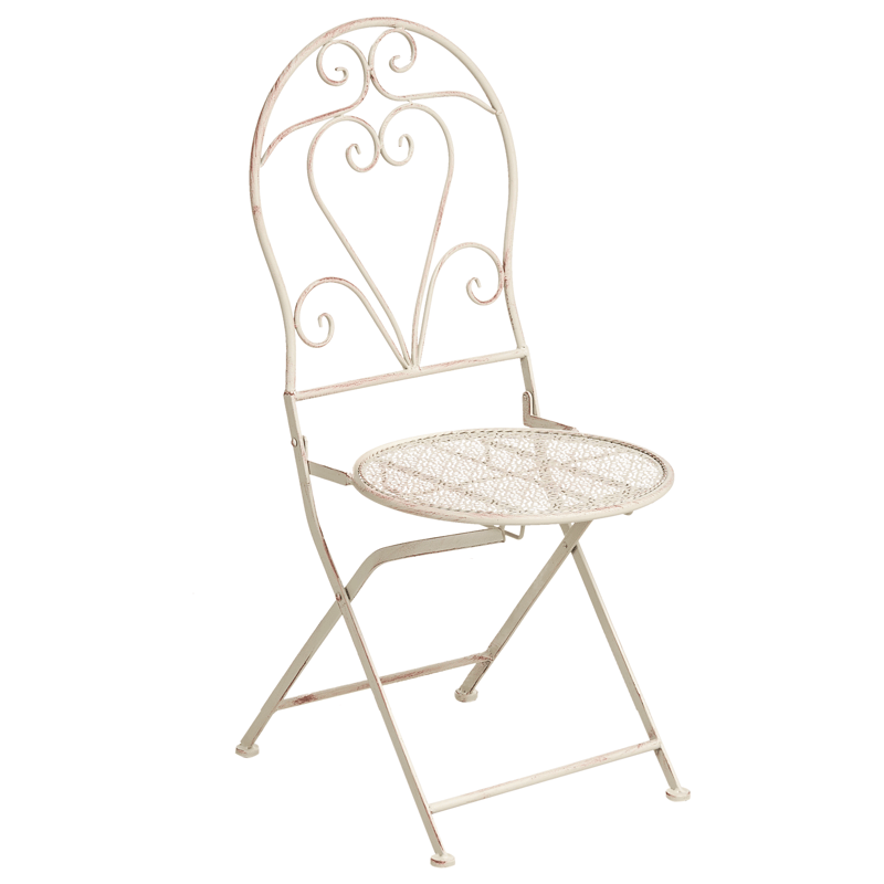 Kahvilasetti ulos taitettava Folelli Rauta - Beige - Puutarhakalusteet - Parveke - Parvekekalusteet - Parvekesetti