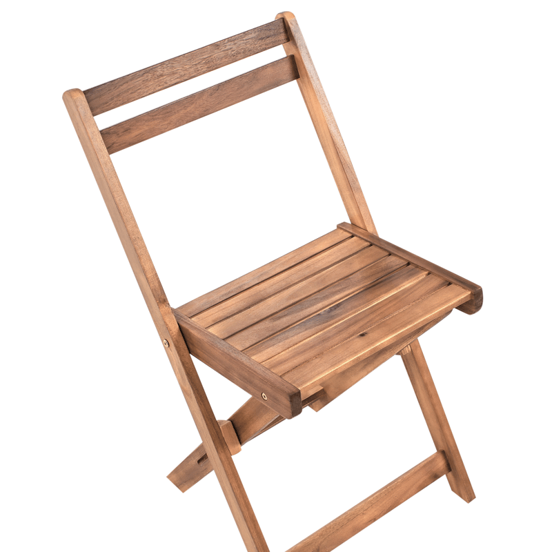 Kahvilasetti ulos taitettava Sacile akaasiapuu - Ruskea - Puutarhakalusteet - Parveke - Parvekekalusteet - Parvekesetti