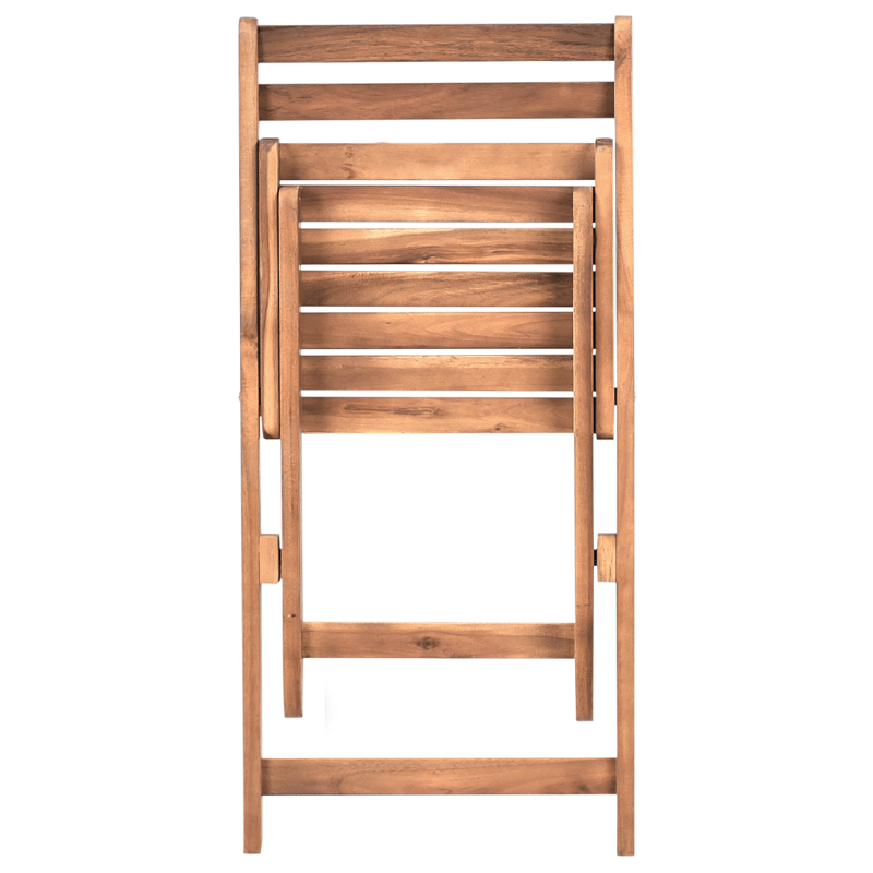 Kahvilasetti ulos taitettava Sacile akaasiapuu - Ruskea - Puutarhakalusteet - Parveke - Parvekekalusteet - Parvekesetti