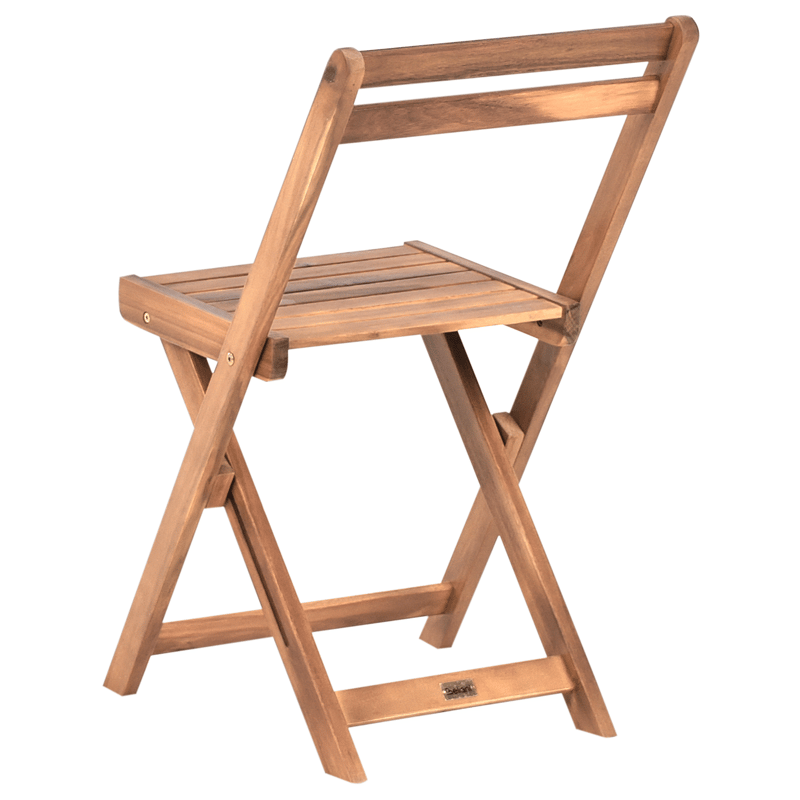 Kahvilasetti ulos taitettava Sacile akaasiapuu - Ruskea - Puutarhakalusteet - Parveke - Parvekekalusteet - Parvekesetti