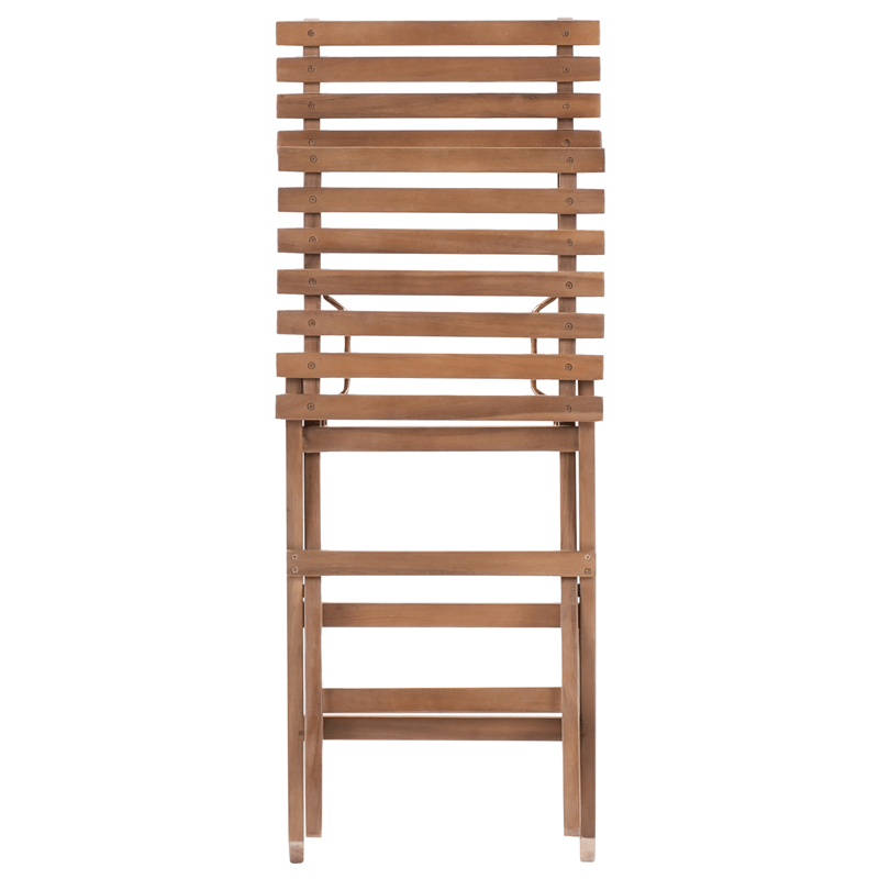 Kahvilasetti ulos taitettava Solarolo akaasiapuu - Ruskea - Puutarhakalusteet - Parveke - Parvekekalusteet - Parvekesetti