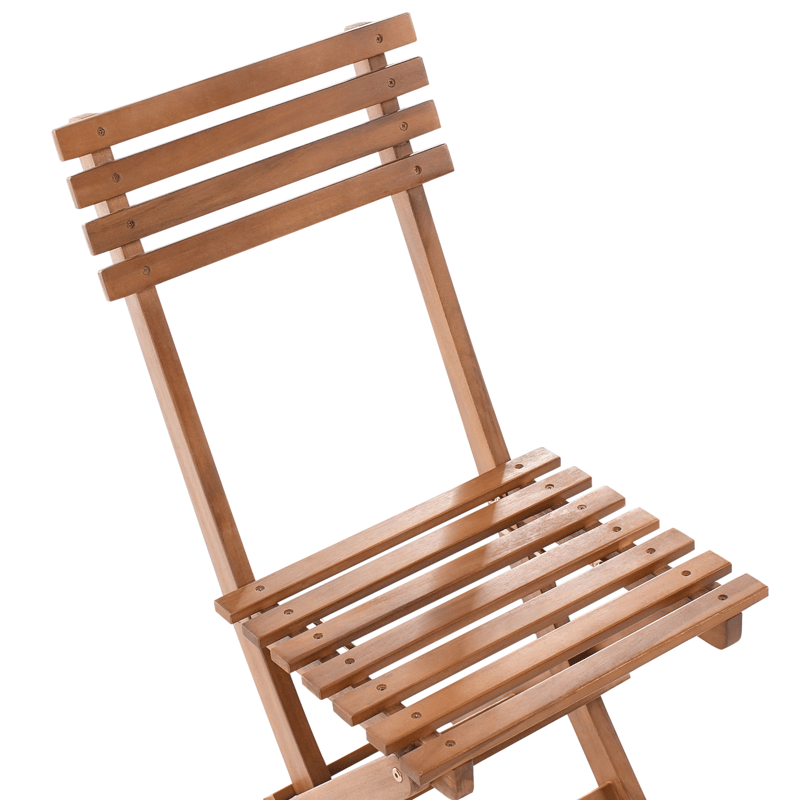 Kahvilasetti ulos taitettava Solarolo akaasiapuu - Ruskea - Puutarhakalusteet - Parveke - Parvekekalusteet - Parvekesetti