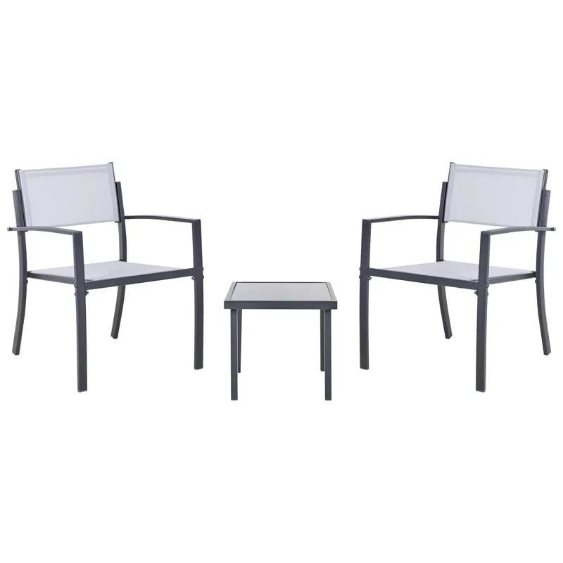 Kahvilasetti ulos Tavoleto Teräs, Harmaa