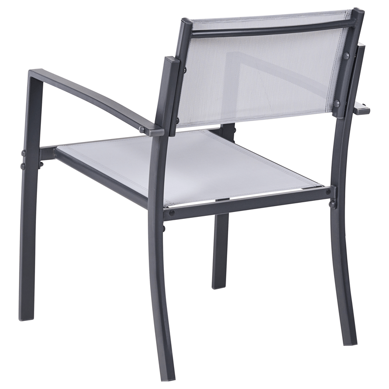 Kahvilasetti ulos Tavoleto Teräs - Harmaa - Puutarhakalusteet - Parveke - Parvekekalusteet - Parvekesetti