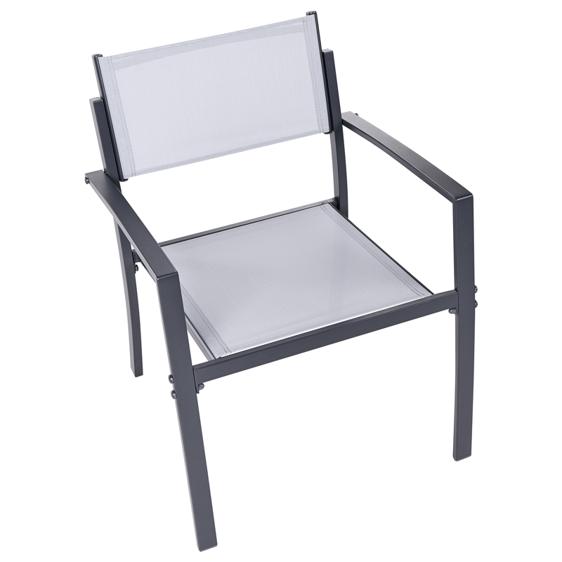 Kahvilasetti ulos Tavoleto Teräs - Harmaa - Puutarhakalusteet - Parveke - Parvekekalusteet - Parvekesetti