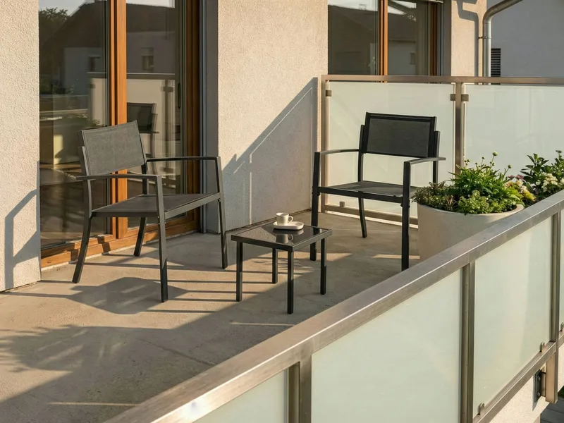 Kahvilasetti ulos Tavoleto Teräs - Tummanharmaa - Puutarhakalusteet - Parveke - Parvekekalusteet - Parvekesetti