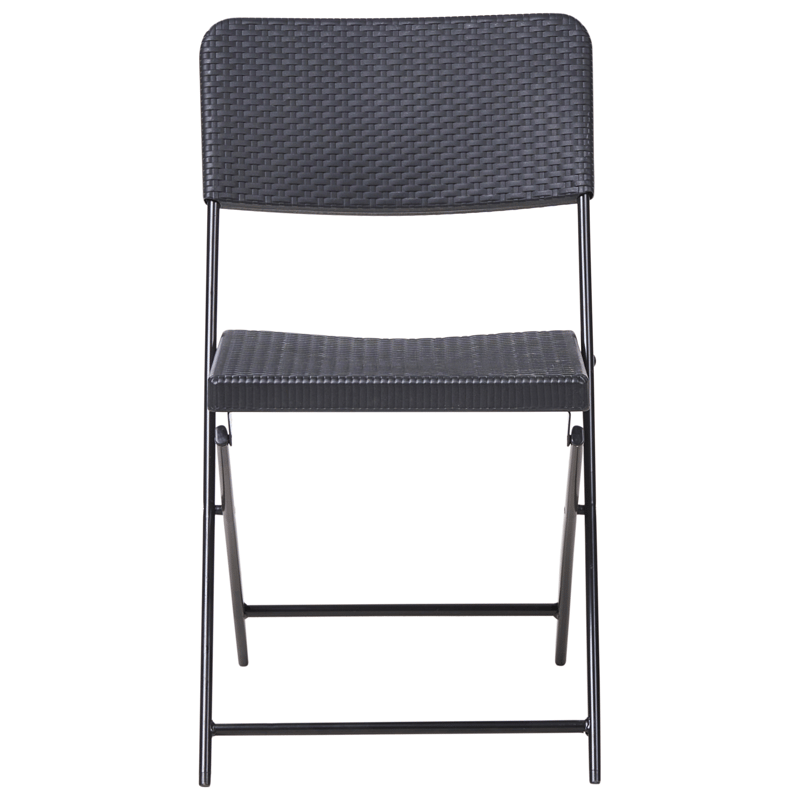 Kahvilasetti ulos Trappeto - Musta - Puutarhakalusteet - Parveke - Parvekekalusteet - Parvekesetti